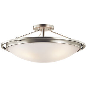 Kichler 42025NI Independence 4 Light 23 inch Brushed Nickel Semi Flush ...