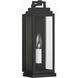 Aspen 1 Light 14 inch Matte Black Outdoor Sconce