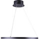 Madison LED 21 inch Black LED Chandelier Ceiling Light