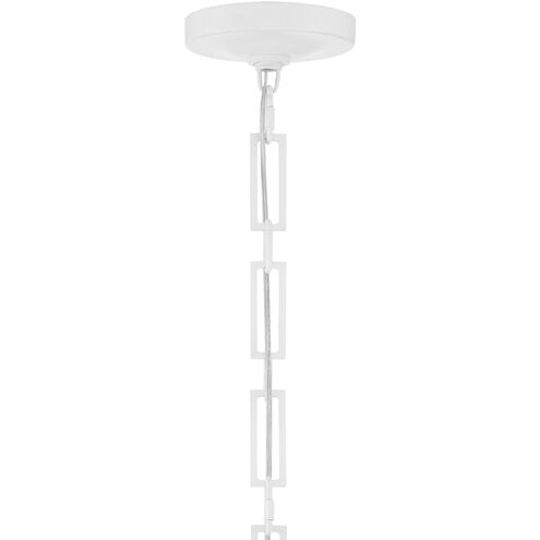 Alston 6 Light 20 inch Matte White/Antique Gold Pendant Ceiling Light in Matte White and Antique Gold