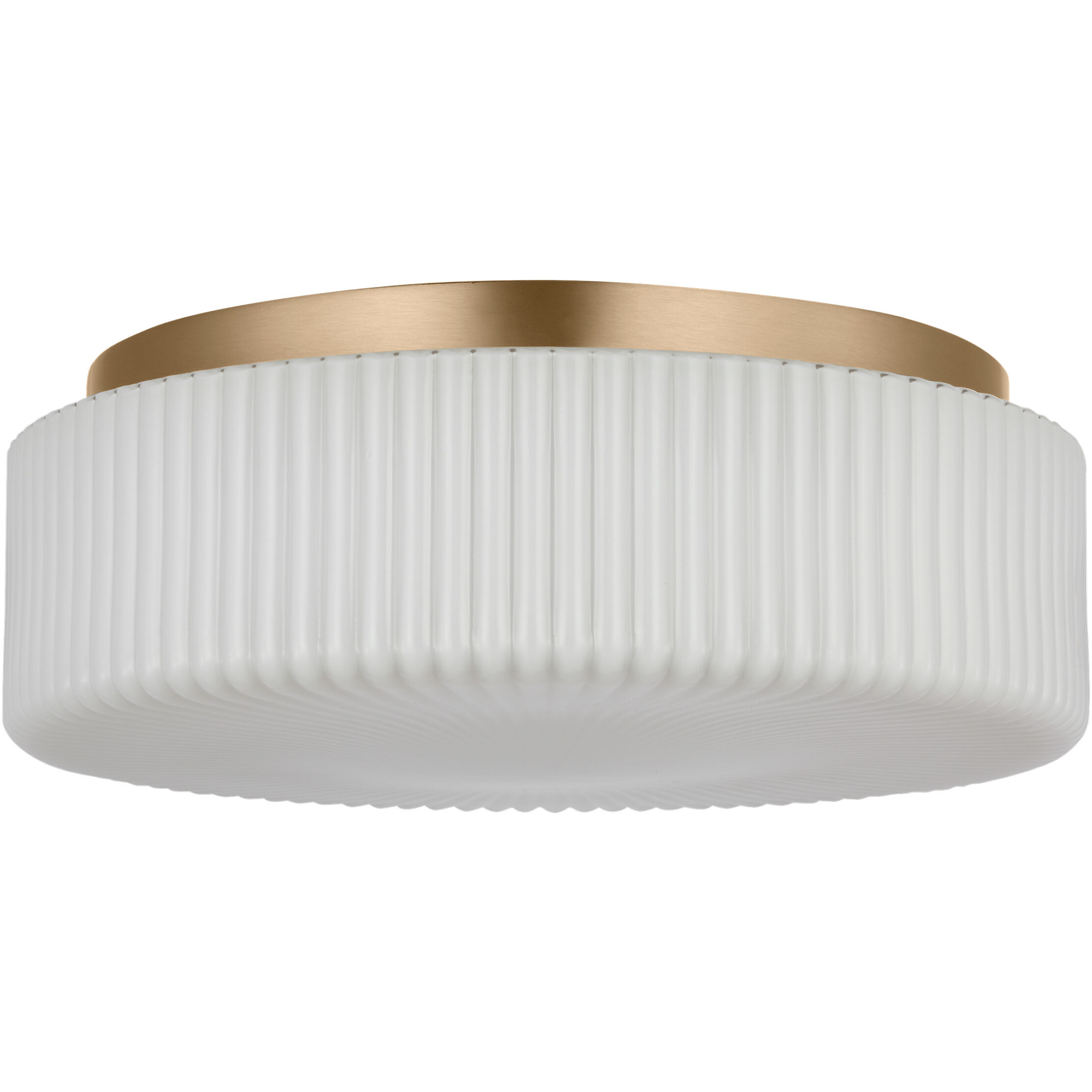 Axira LED 14 inch Satin Brass Flush Mount Ceiling Light