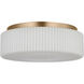 Axira LED 14 inch Satin Brass Flush Mount Ceiling Light
