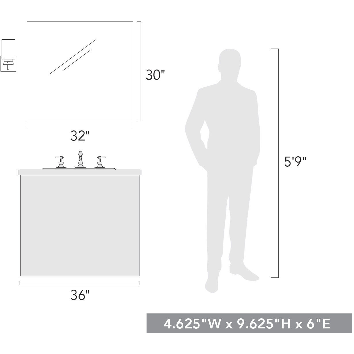 Tribeca Vanity Wall Light