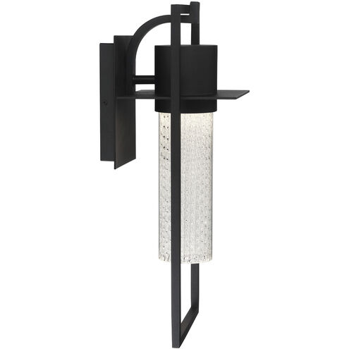 Ontario LED 15 inch Black Outdoor Wall Mount, Small