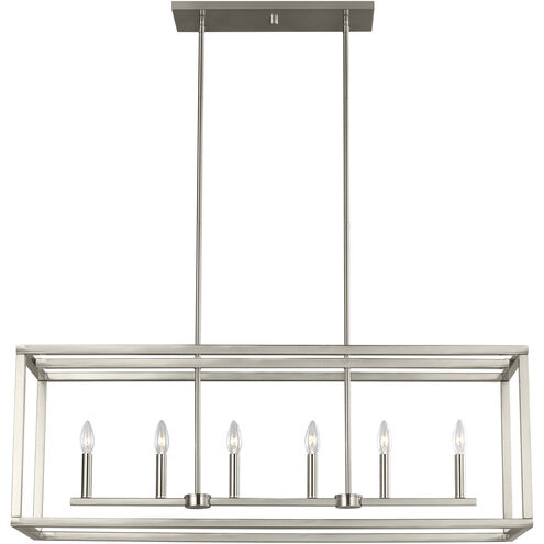Moffet Street Island Pendant Ceiling Light in Brushed Nickel