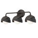 Brooklyn 3 Light 22 inch Oil Rubbed Bronze and Black Bath Sconce Wall Light in Oil Rubbed Bronze/Black