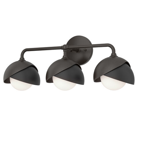 Brooklyn 3 Light 22 inch Oil Rubbed Bronze and Black Bath Sconce Wall Light in Oil Rubbed Bronze/Black