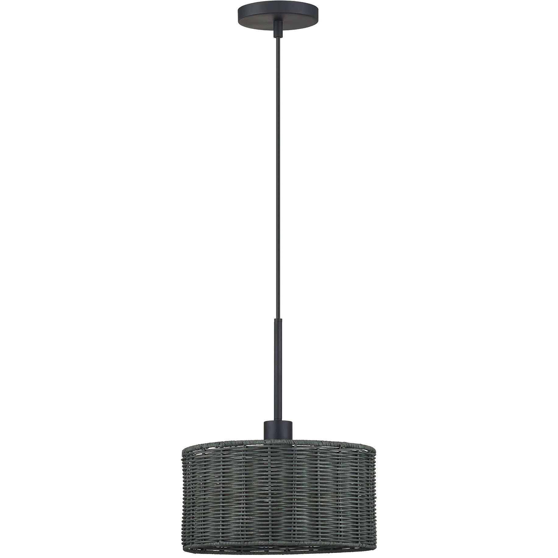 Weavington 1 Light 12 inch Black Pendant Ceiling Light