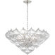 Julie Neill Caselli LED 35.5 inch Burnished Silver Leaf Basket Chandelier Ceiling Light