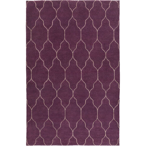 Gates 96 X 60 inch Dark Purple, Dark Brown Rug