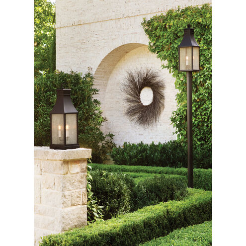 Heritage Beacon Hill 3 Light 26.25 inch Museum Black Outdoor Post Mount Lantern