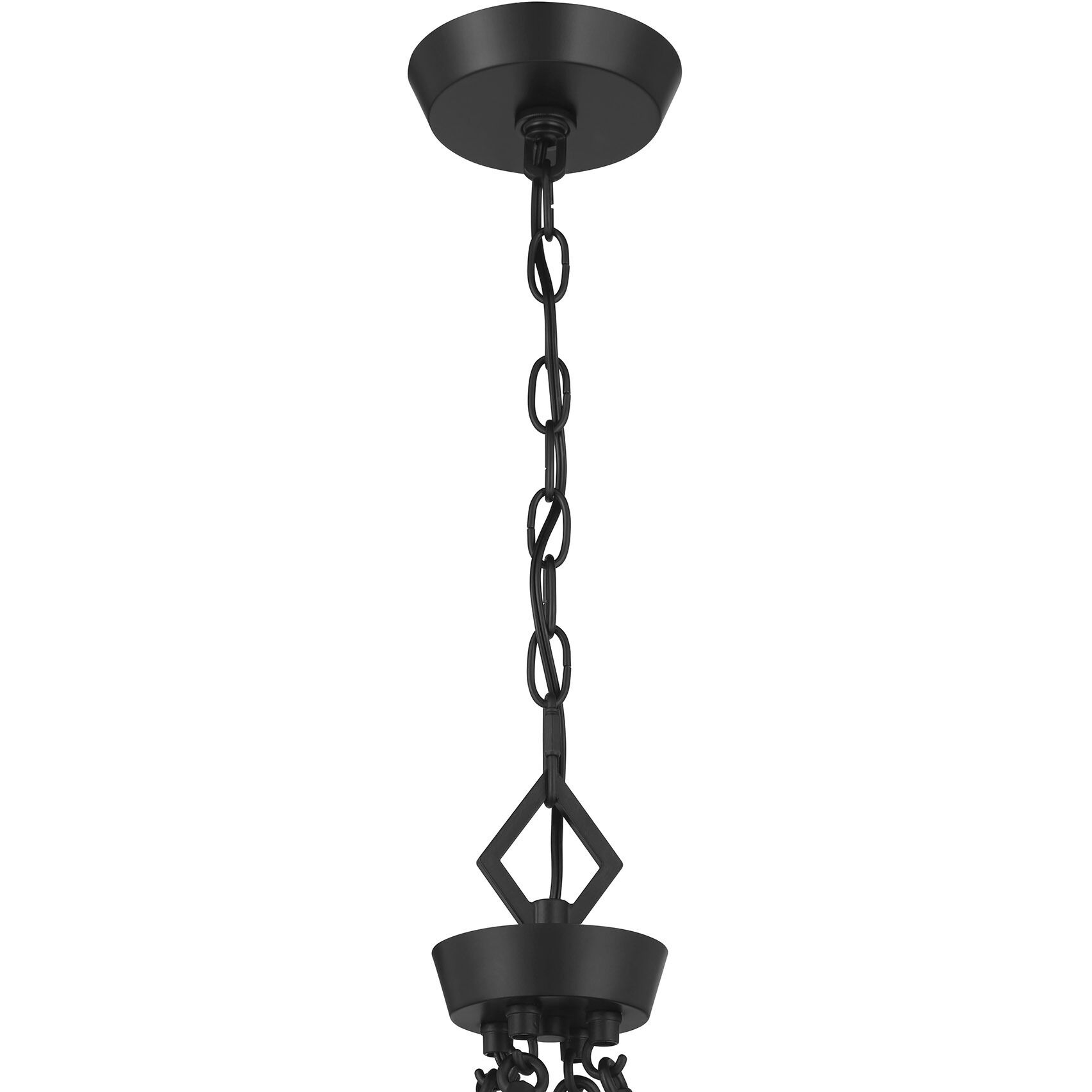 Rivage 4 Light 36 inch Matte Black Pendant Ceiling Light