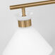 Drew & Jonathan Belcarra 3 Light 27 inch Satin Brass Wall Bath Fixture Wall Light