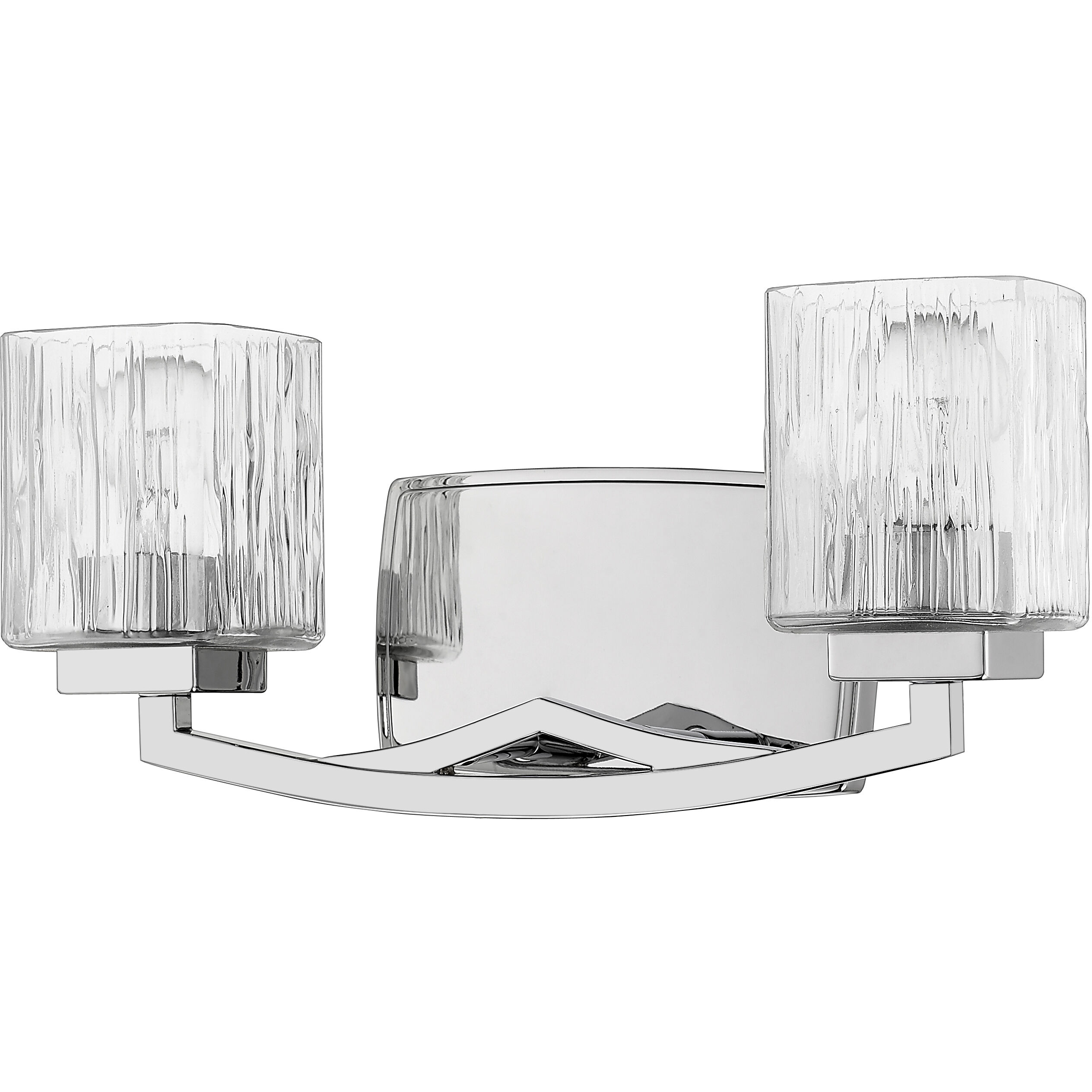Zaid 2 Light 16 inch Chrome Vanity Wall Light