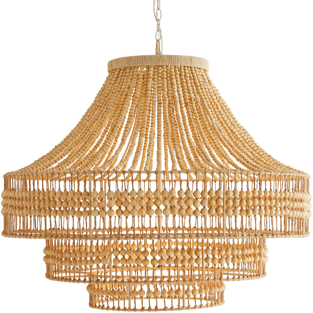 Tulane 8 Light 35 inch Natural Chandelier Ceiling Light