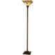 Evelyn 71 inch 100.00 watt Mica Bronze Floor / Torchiere Lamp Portable Light