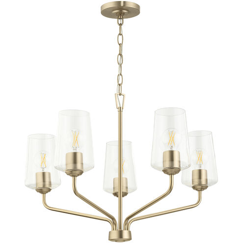 Celino 5 Light 26 inch Champagne Bronze Chandelier Ceiling Light
