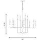 Avondale 12 Light 34 inch Warm Brass Chandelier Ceiling Light, Essentials