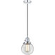 Franklin Restoration Beacon 1 Light 6 inch Polished Chrome Mini Pendant Ceiling Light in Incandescent, Clear