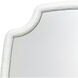 Selene 48 X 36 inch Textured White Resin Wall Mirror