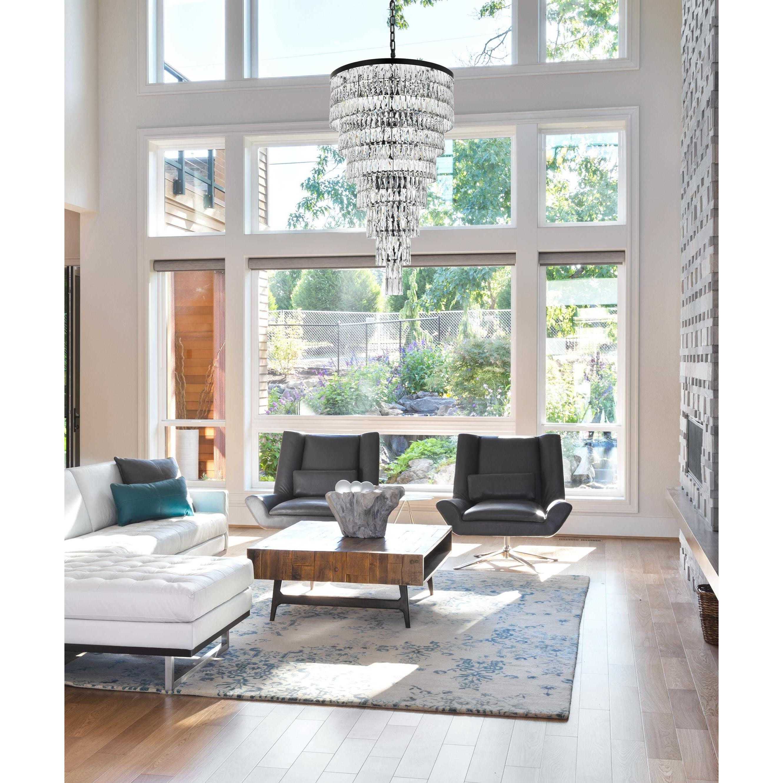 Josephine 41 Light 32 inch Satin Gold Chandelier Ceiling Light