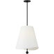 kate spade new york Beauvoir 3 Light 18 inch Midnight Black Hanging Shade Ceiling Light