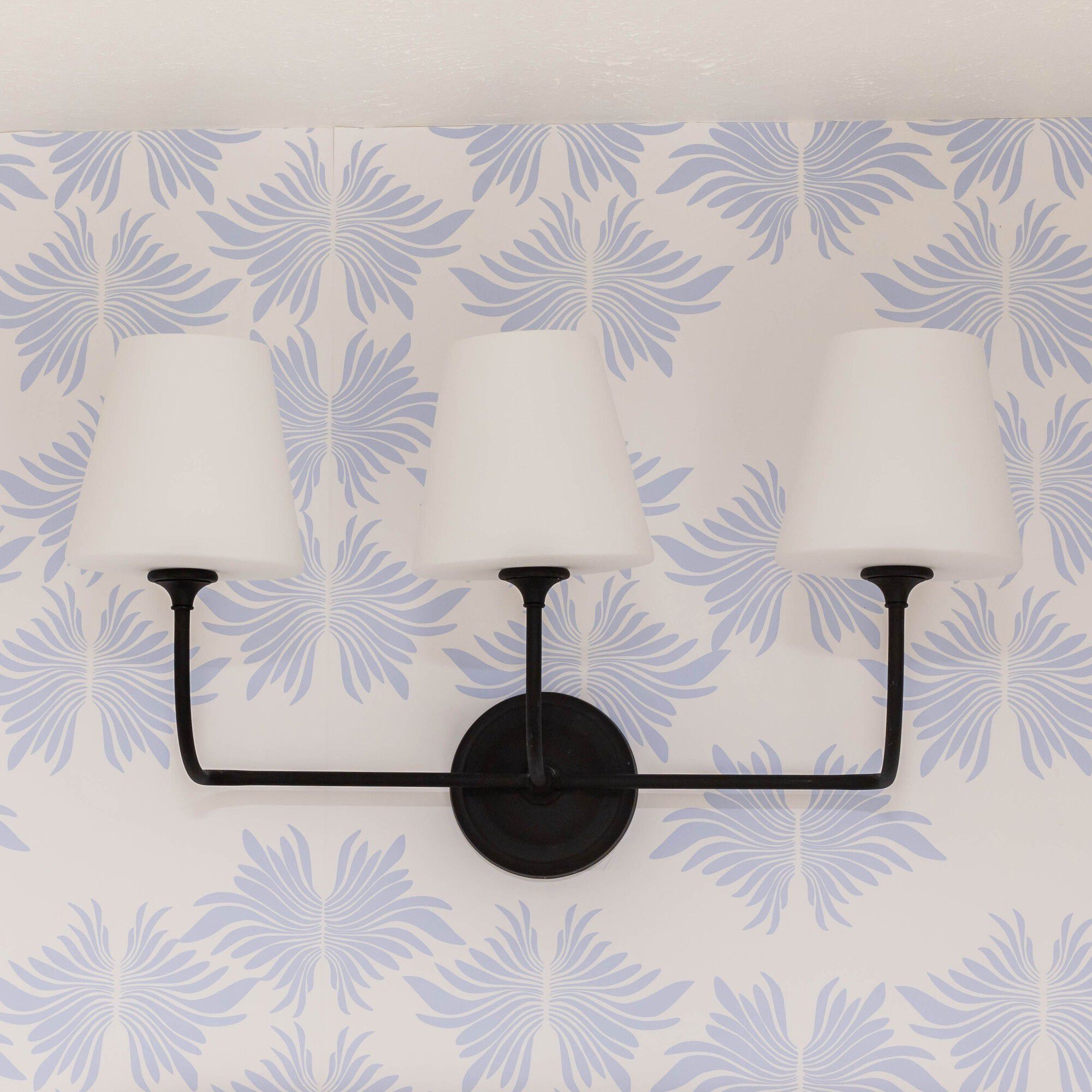 Sylvan Bath Vanity Light Wall Light in Black Forged