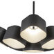 Arena LED 17.63 inch Black Chandelier Ceiling Light