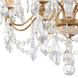 Century 8 Light 24 inch French Gold Chandelier Ceiling Light