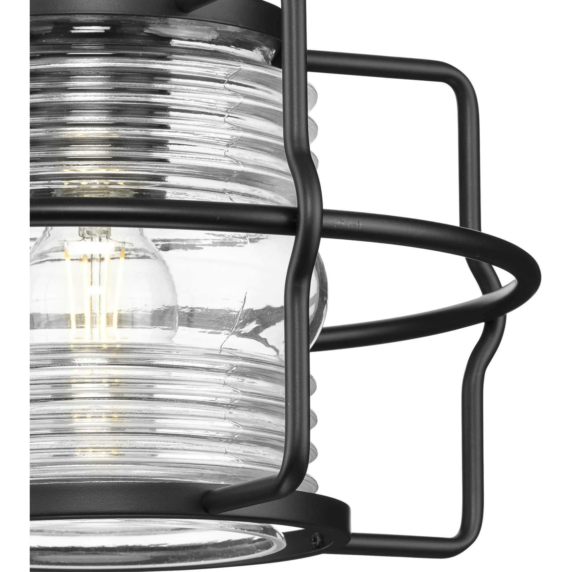 Keegan 1 Light 13 inch Matte Black Outdoor Hanging Lantern