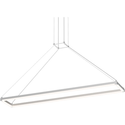Stix Rectangle LED 47 inch Bright Satin Aluminum Pendant Ceiling Light