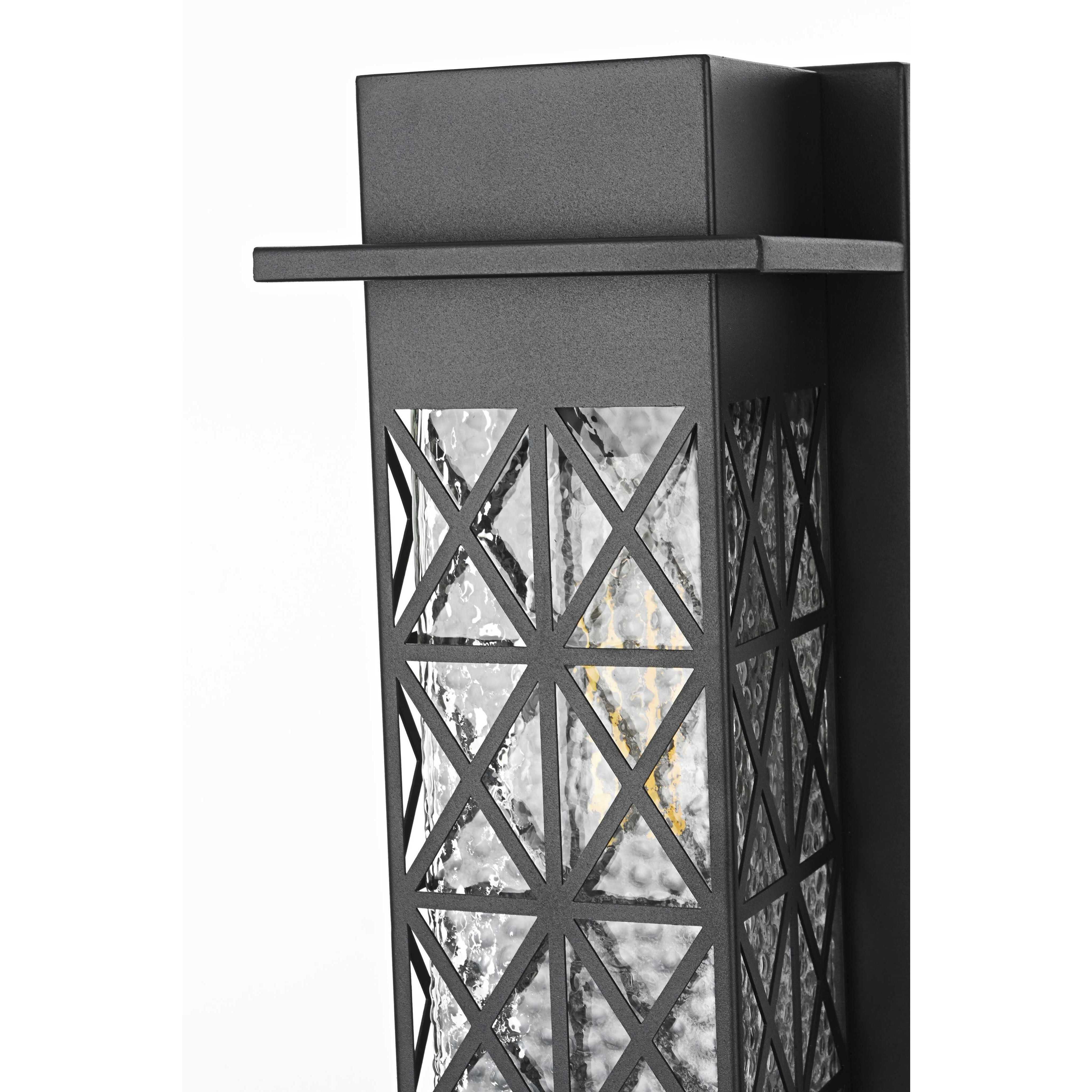 Wildey 1 Light 15 inch Black Outdoor Wall Sconce