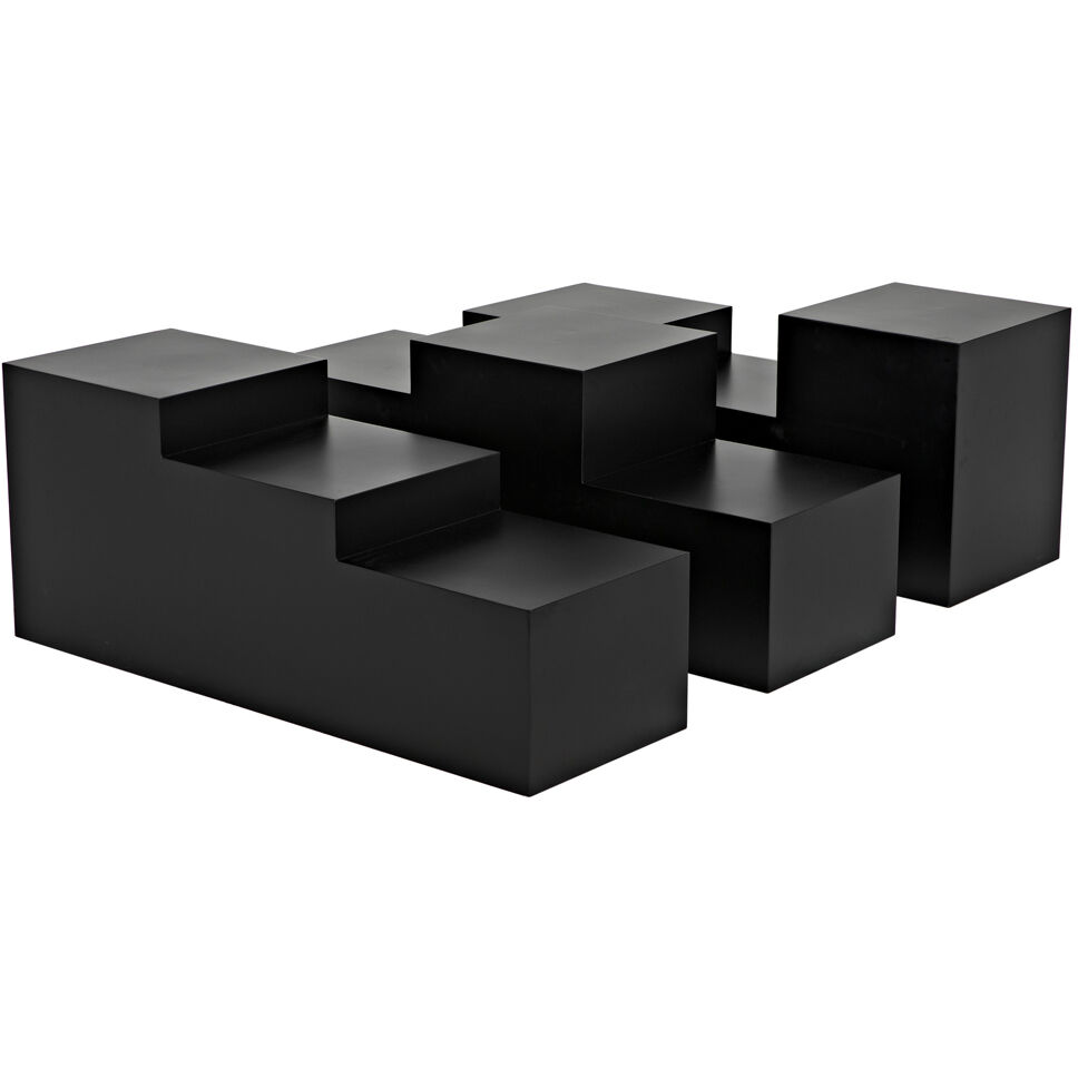 Stein 48 X 48 inch Matte Black Coffee Table