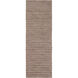 Kindred 96 X 30 inch Medium Gray Rugs, Viscose and Wool