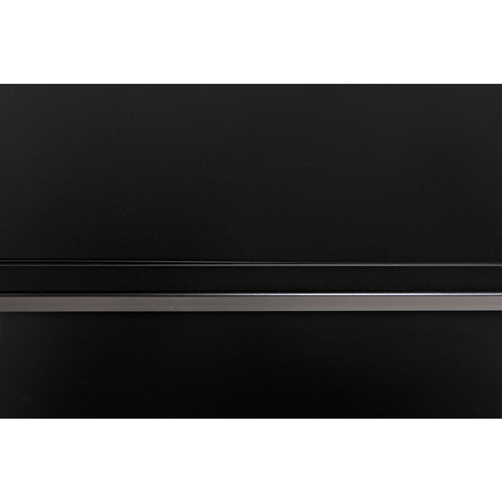 Downtown A Matte Black Bookcase