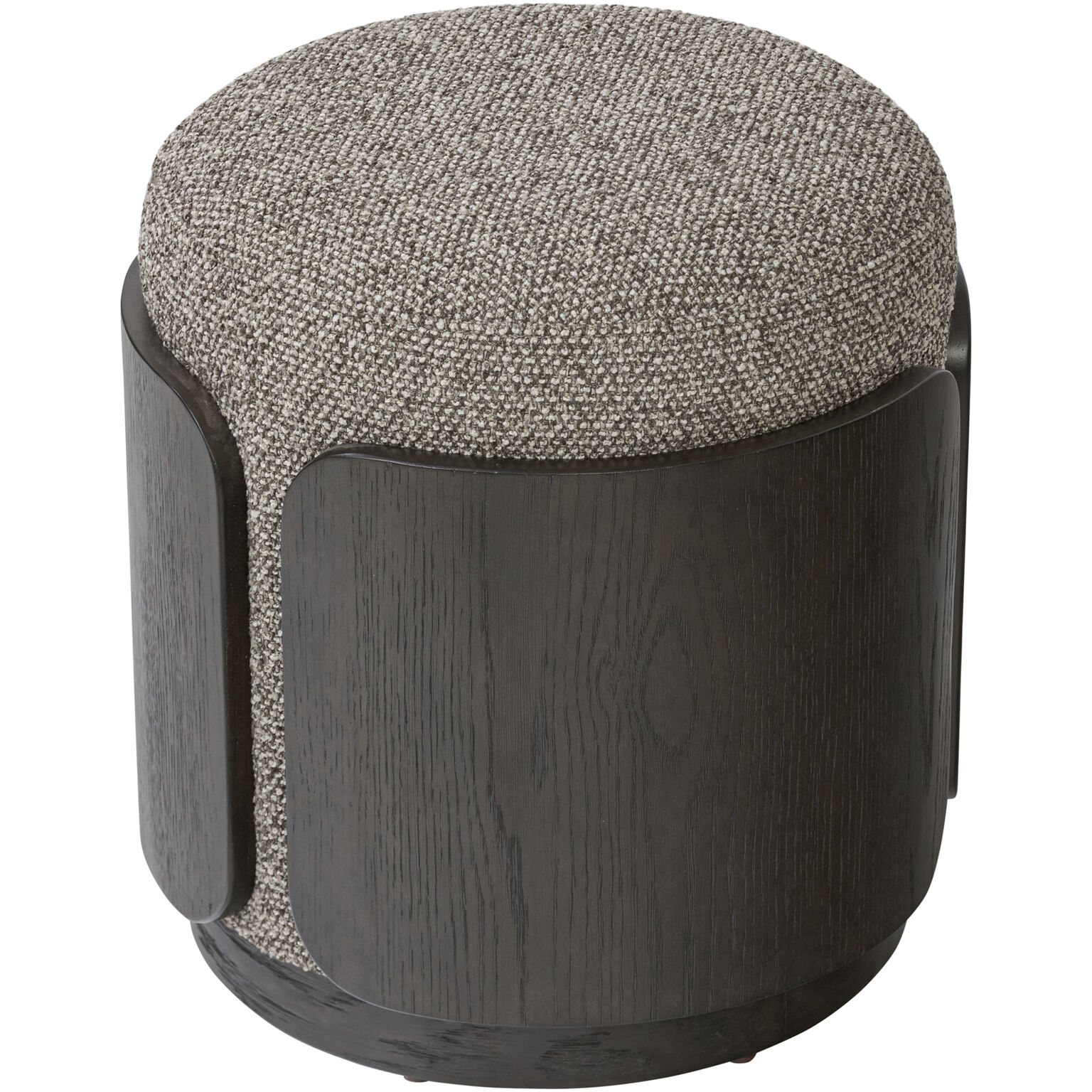Hutton 18 inch Dark Brown Oak with Earth Ottoman