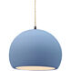 Radiance LED 10 inch Sky Blue and Matte Black Pendant Ceiling Light