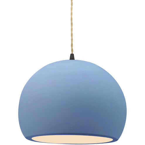Radiance LED 10 inch Sky Blue and Matte Black Pendant Ceiling Light