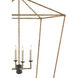 Denison 4 Light 26 inch Mole Black Lantern Pendant Ceiling Light, Large