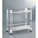 Canada Polished Nickel Bar Cart 