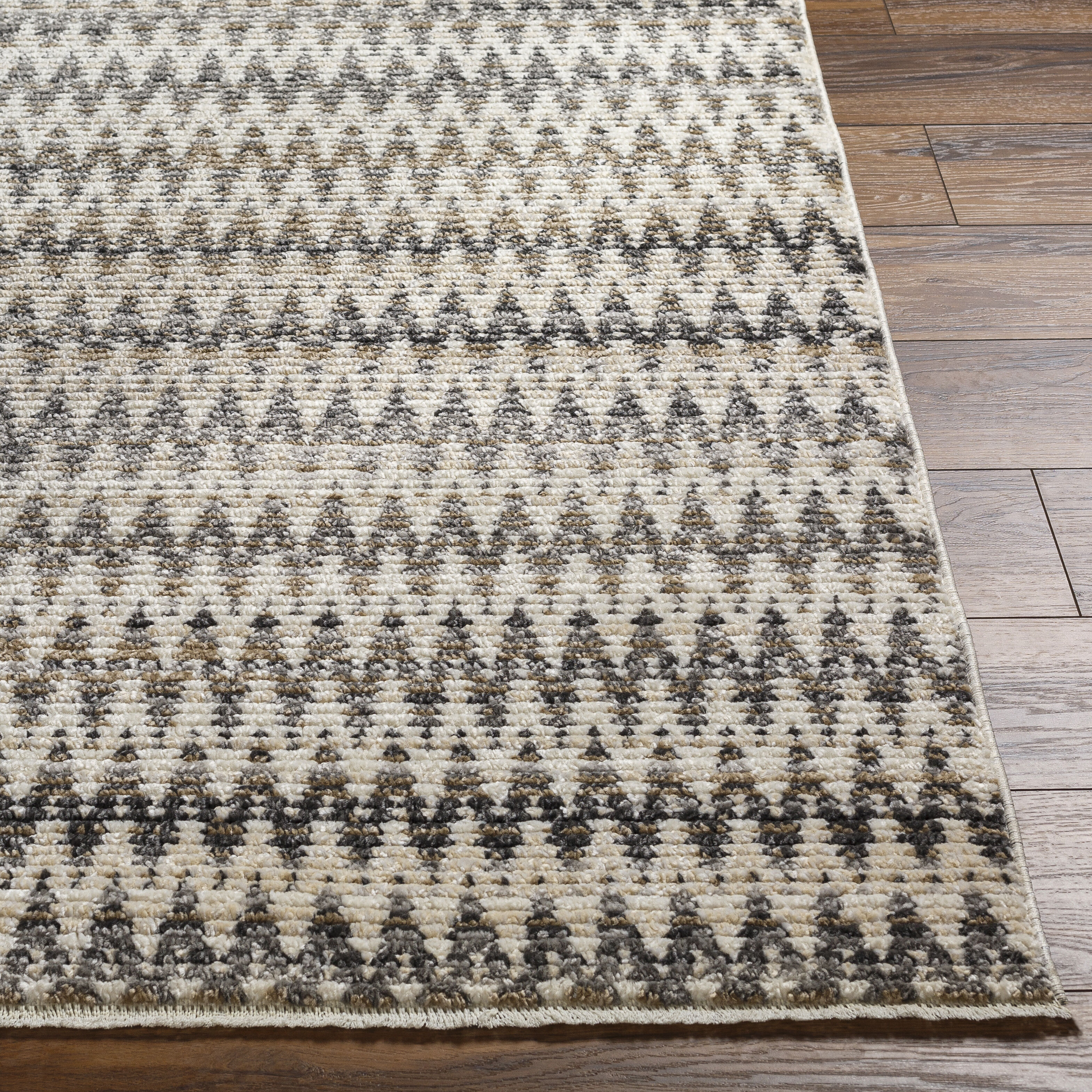 Calico 91 X 63 inch Light Grey Rug, Rectangle
