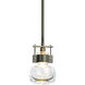 Cuff 1 Light 5.4 inch Dark Smoke Mini Pendant Ceiling Light