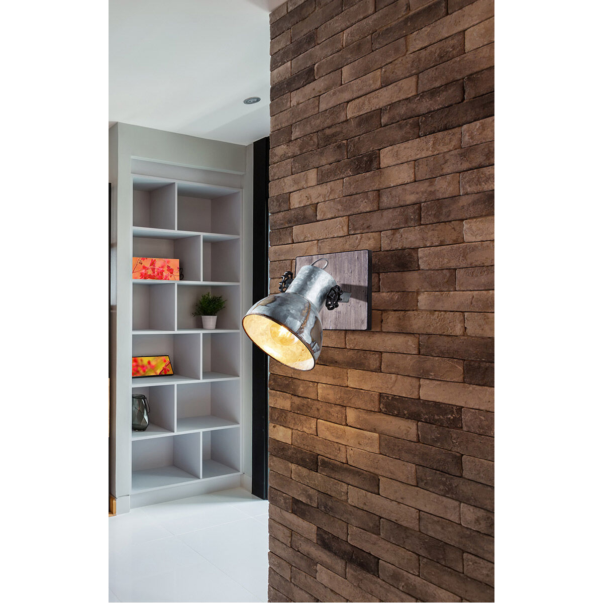 Barnstaple 1 Light 6.89 inch Distressed Zinc and Black Wall Sconce Wall Light