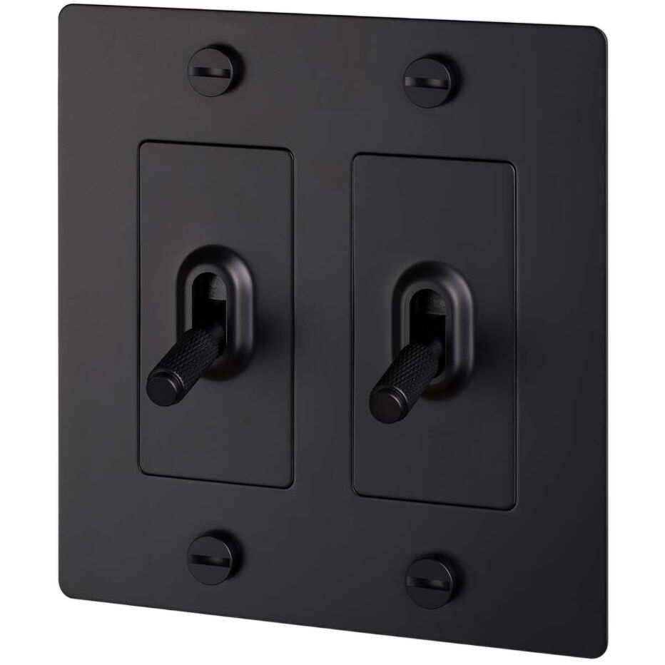 2G Toggle 120-277 Black Light Switch