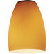 Sherry Glass Glass 5 inch Pendant Glass Shade in Amber