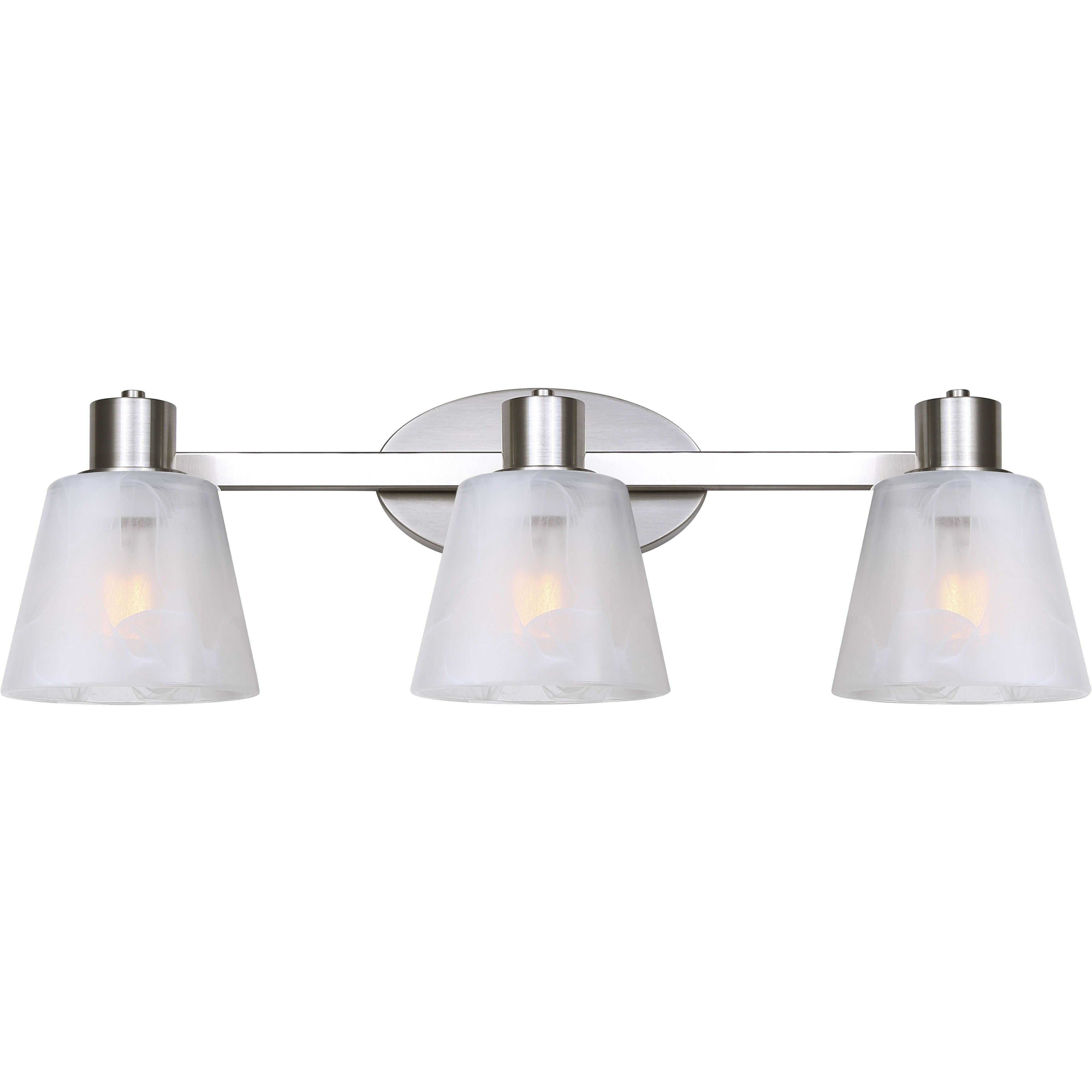 Luelle 3 Light 25 inch Brushed Nickel Vanity Light Wall Light
