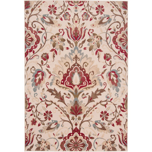 Musetta 63 X 47 inch Red Rug, Rectangle