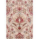 Musetta 63 X 47 inch Red Rug, Rectangle