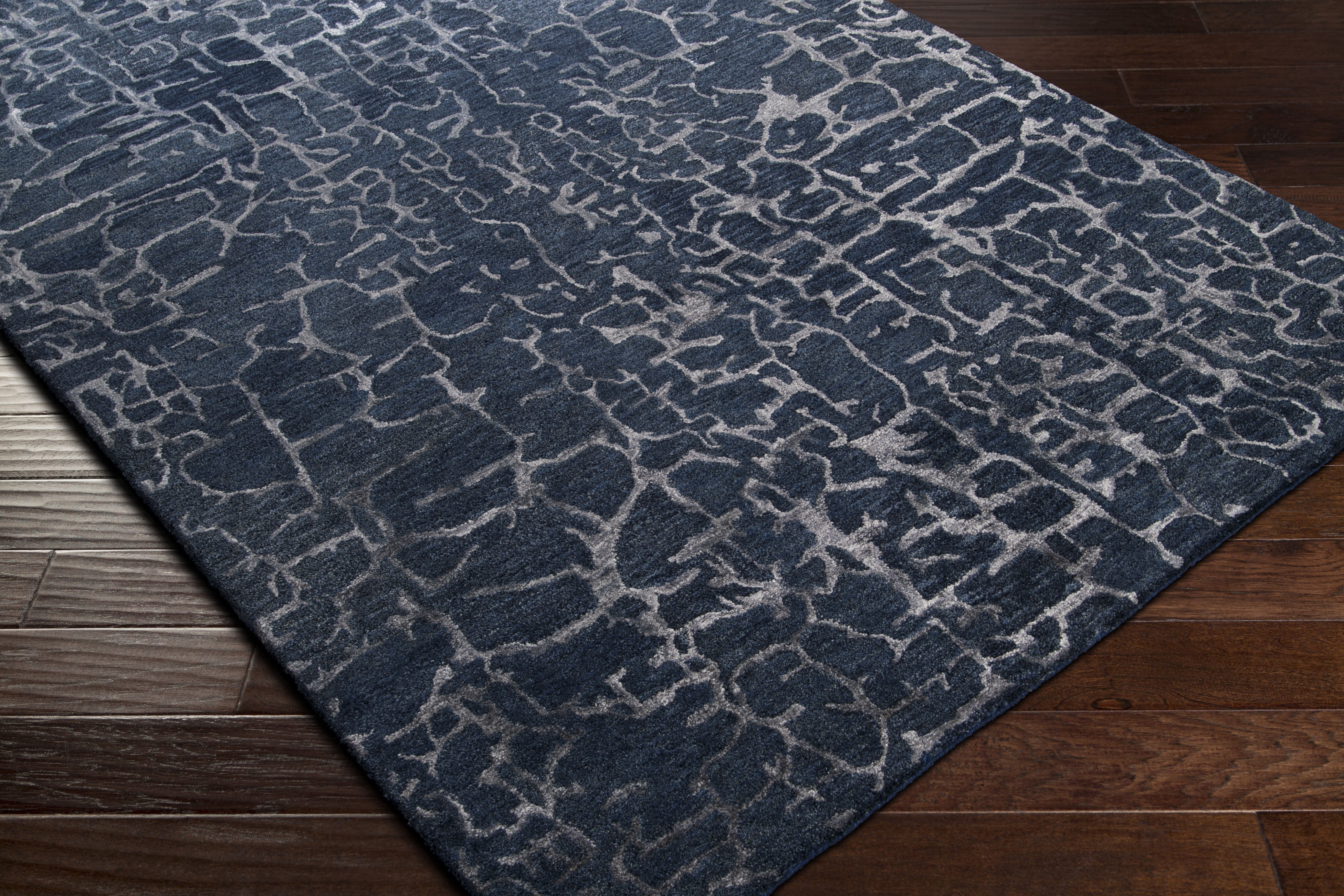 Banshee 36 X 24 inch Dark Blue Rug in 2 x 3, Rectangle