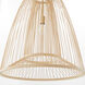 Terrae 1 Light 23.5 inch Aged Brass Pendant Ceiling Light, Bell